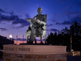 Statue of the infamous Judge Parker in Fort Smith
