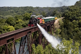 steam train operated by the Boone Scenic Valley Railroad 2
