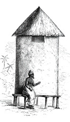 storehouse for grain historical illustration africa
