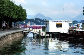Switzerland Boats on Lake