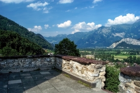 Switzerland view of valley