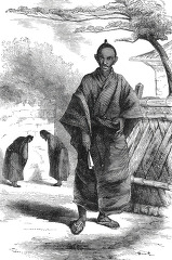 tea merchants historical illustration of japan