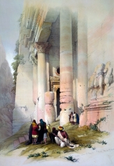 Temple called El Khasne Petra  1839