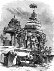 temple car  temple of juggernaut historical illustration