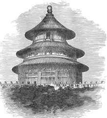 temple of heaven historical illustration of china