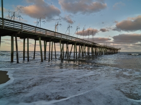 The fishing pier in Virginia Beach
