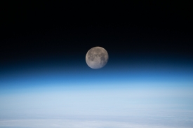 the moon in its waning gibbous phase