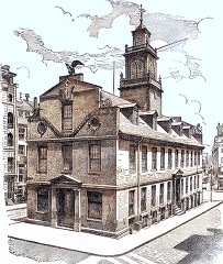 the old state house boston book illustration