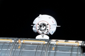 the spacex cargo dragon cargo craft approaches the station 7