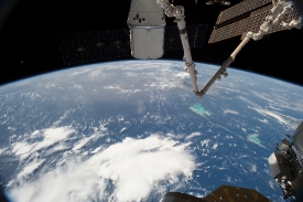 the spacex dragon cargo craft and the international space statio