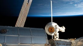 the spacex dragon cargo craft is maneuvered toward the harmony m