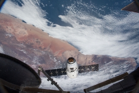 the spacex dragon cargo craft resupply ship approaches the inter