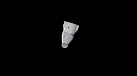 the spacex dragon cargo craft resupply ship departs the space st