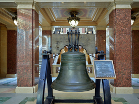 This bell inside the Wisconsin Capitol in Madison