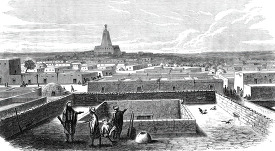timbuktu from the terrace of the house historical illustration a