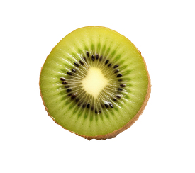 top view of kiwi fruit half