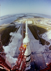 top-down view of Apollo 15 during Countdown Demonstration Test-p