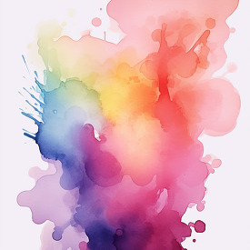 vibrant mixture of watercolor effects