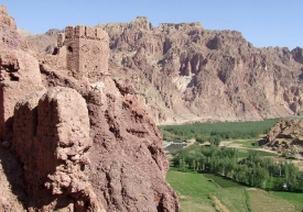 View from the Red City in Bamyan Province Afghanistan