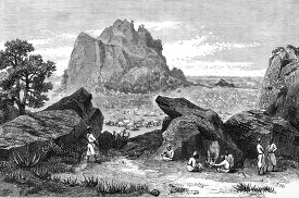 view from the rockfort in africa historical illustration africa