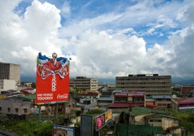 View of City San Jose Costa Rica Blue Sky