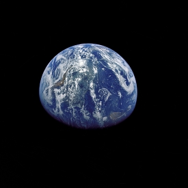 view of earth apollo 15
