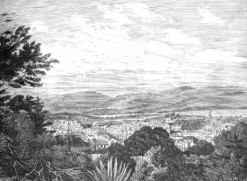 View of Hobart Town Tasmania