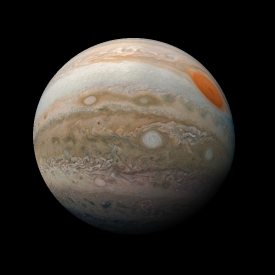 view of Jupiter Great Red Spot