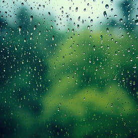 view of raindrops on a window