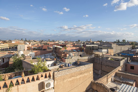 view of rooftops in marrakesh moroco