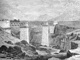 View of the Waimakarua Viaduct of the Otago GN Railway
