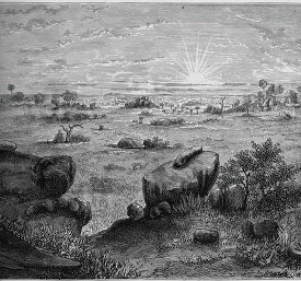 view on the bahrel azrek historical illustration africa