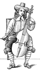 Viola De Gamba Musical Instrument Illustration
