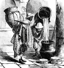 water carriers historical illustration