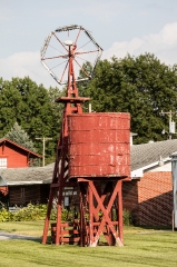 Water tank and crude windmill in Iowa County Iowa