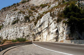 windy road along the amalfi coast