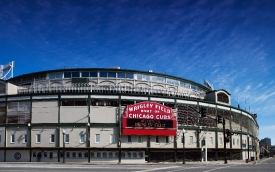 Wrigley Field home of Major League Baseballs Chicago Cubs in Chi