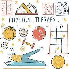 physical therapy rehabilitation clip art