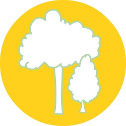 plant tree round icon clipart