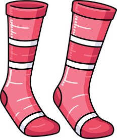 playful and cheerful pink white socks design
