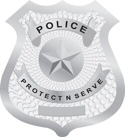 police protect serve badge educational clipart