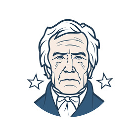 president zachary taylor blue and white color scheme