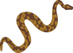 Python Clipart with large brown spots