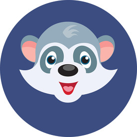 raccoon face icon