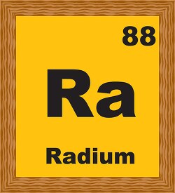radium periodic chart clipart