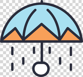 rain icon style clipart 4 transparent