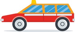 red emergency vehicle clipart