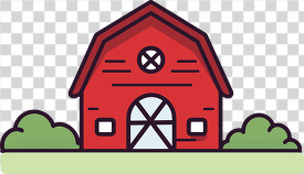 red farm barn clip art