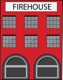 red firehouse clipart
