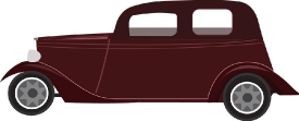 red ford model t automobile clipart